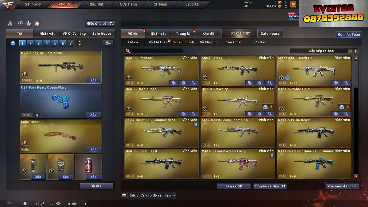 shop acc cf uy tin gia re